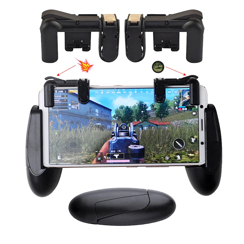 Mobile Game Trigger Joystick Gamepad Eat chicken artifact shooting button metal handle mobile game controller for pubg STG Games