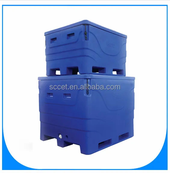 1000ltr larger size Insulated cool bins, Plastic Fish Box For Fishing Vessel