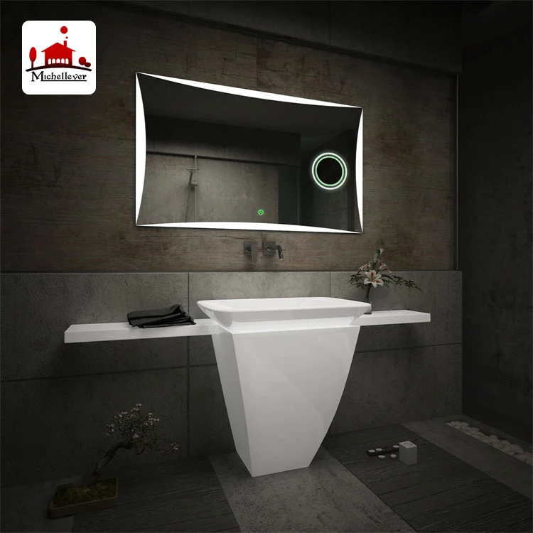 
20x 30 x magnifying mirror with light Bathroom Accessory Led Mirror With Magnifier And Demister Pad 
