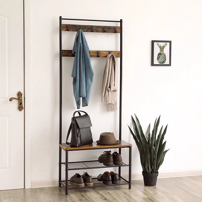 Major Furniture Manufacturers Metal Wooden Vintage Coat Rack Entryway Bench And Coat Hanger