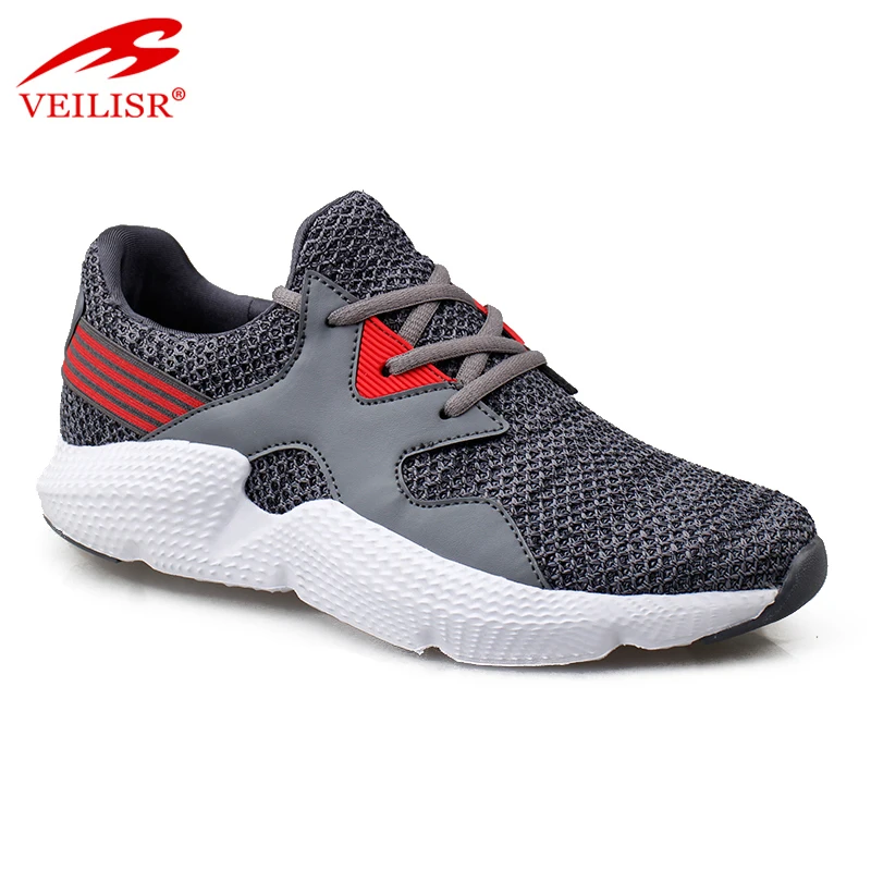 Outdoor summer PU mesh upper fashion sneakers men sport shoes