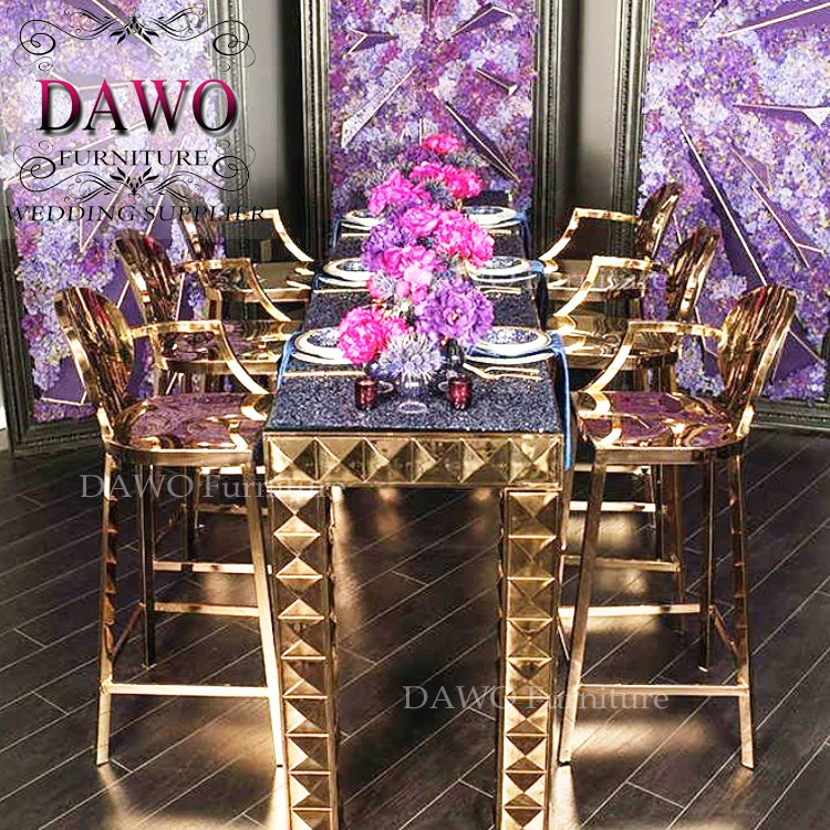 Wedding furniture high quality high modern dining bar table