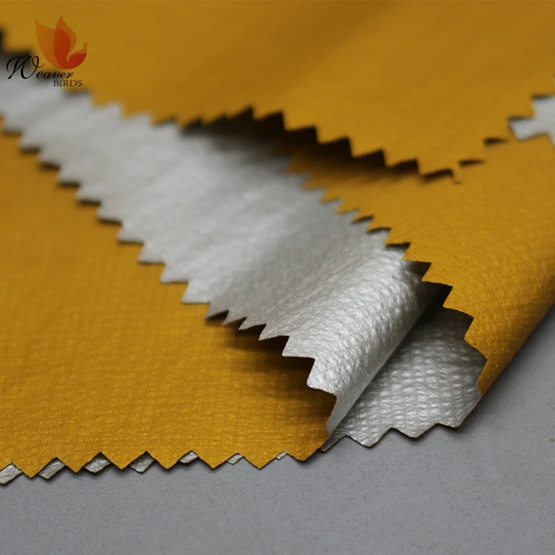 Nylon Bubble Plaid 20D Water Vapour Permeability Coated Silver Lamination 3K/3K Waterproof/Breathable Windbreaker Fabric