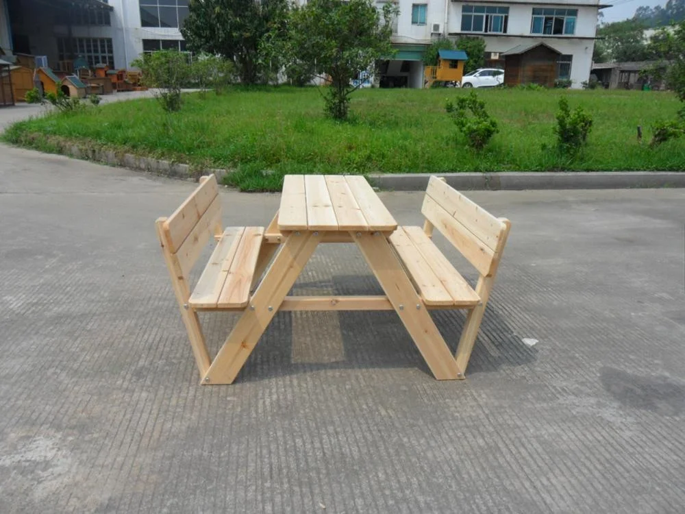 wooden kids table and   benches