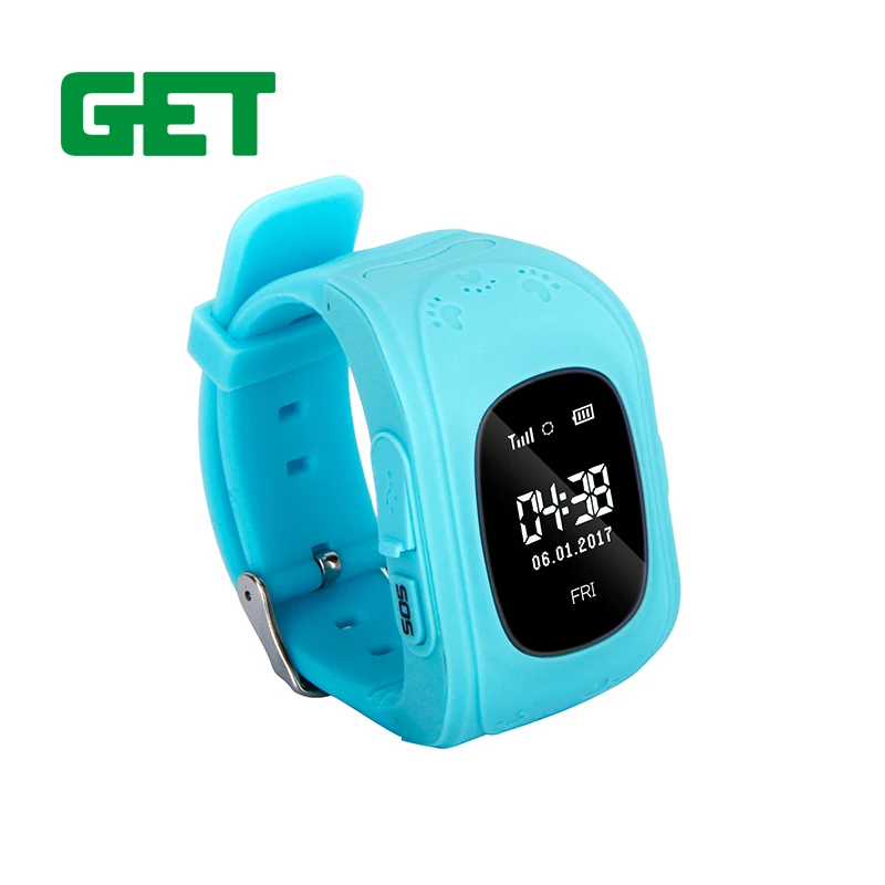 2017 новые NO MOQ 2 кнопки SOS GPS, Wi-Fi часы-телефон дети Q50 для Android и IOS
