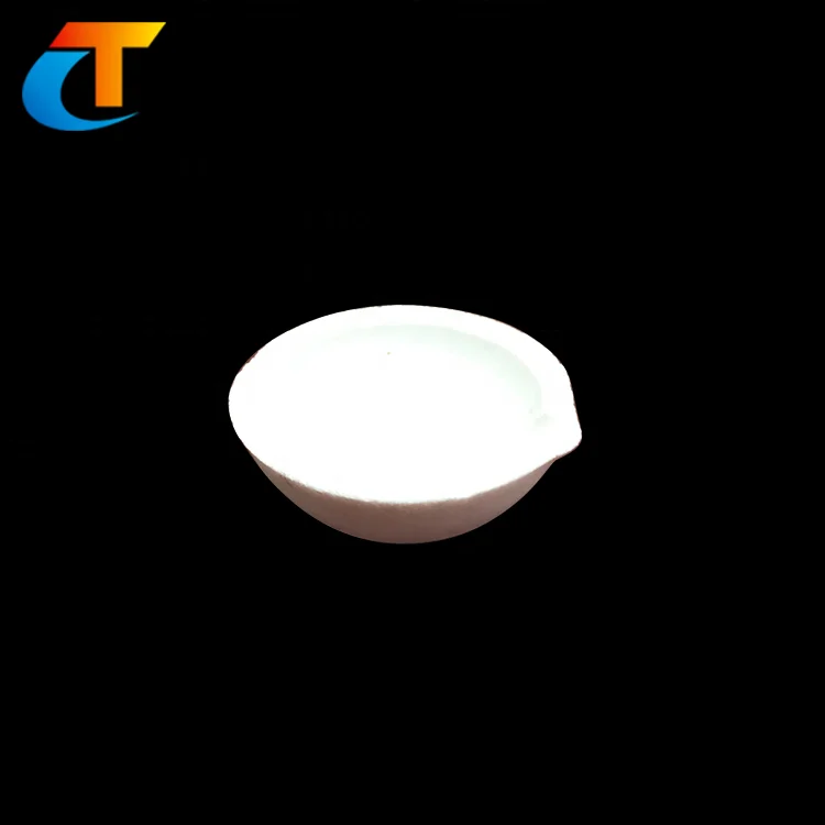 Огнеупорный плавленый кварцевый тигель из силикона и керамики Чаша для плавления стекла