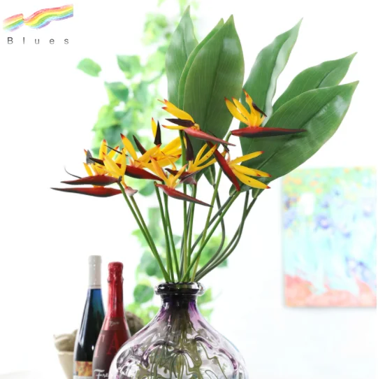 
PU artificial strelitzia reginae artificial bird of paradise 