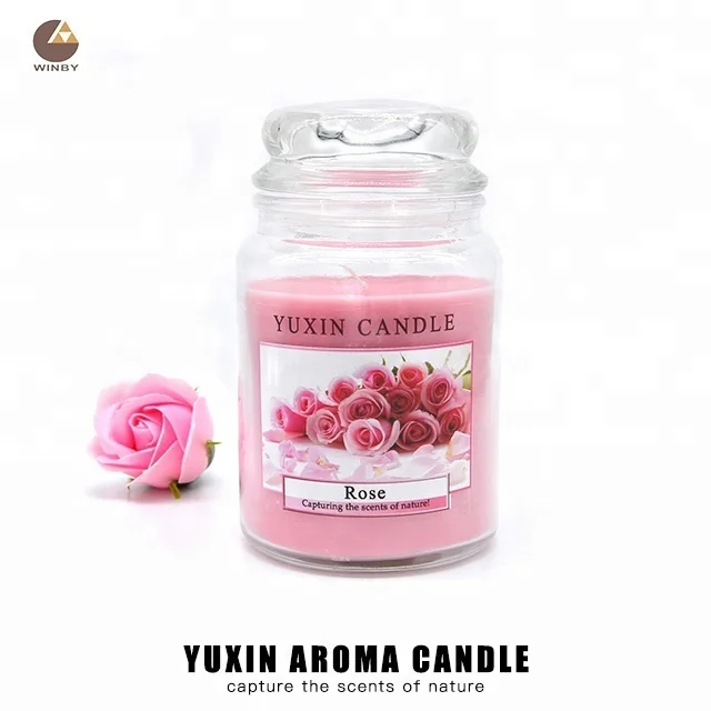 D16T Large size soy wax candle yankee style candles scented with customized logo