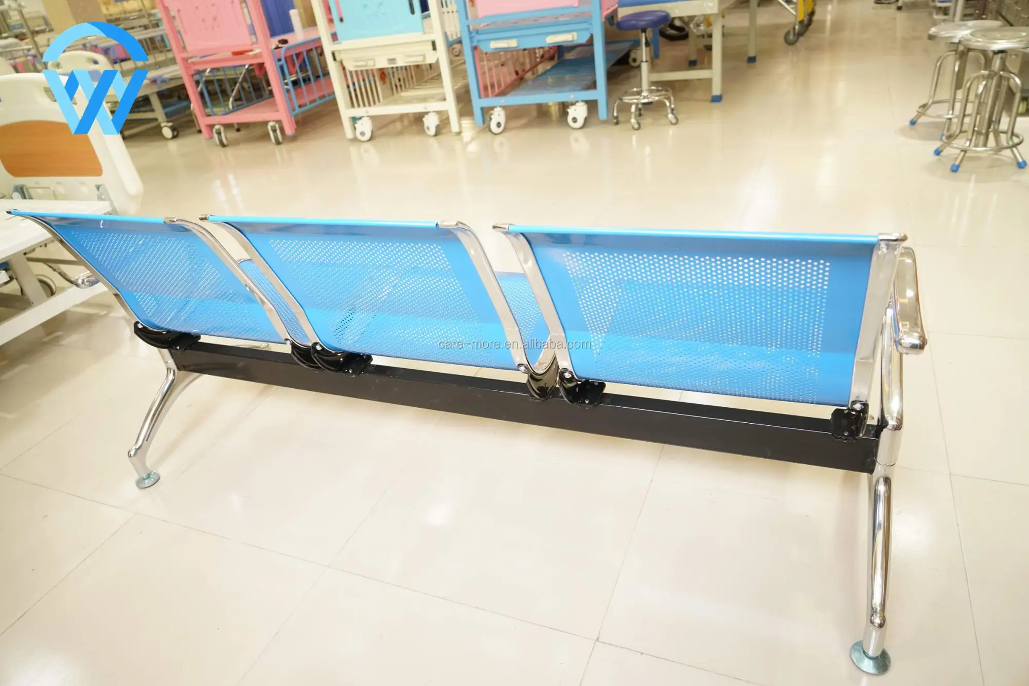 Online Suppliers Hospital Clinic Airport Reception Waiting Room Tandem Leather Seating Chairs for Sale