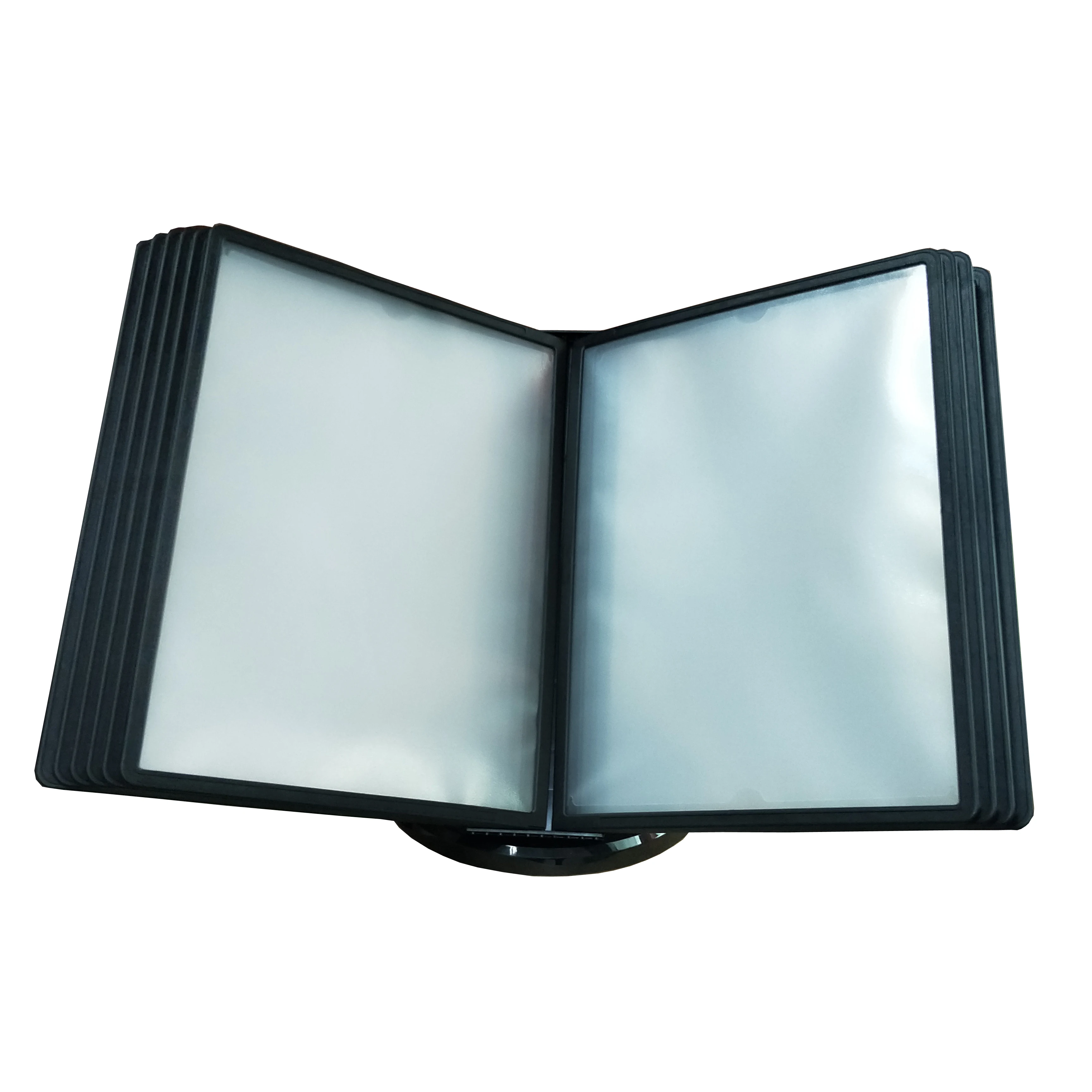 Desktop Reference System with Black Borders Quick Find Reference Holder Display 10 Pages for Menus, Documents and catalogues