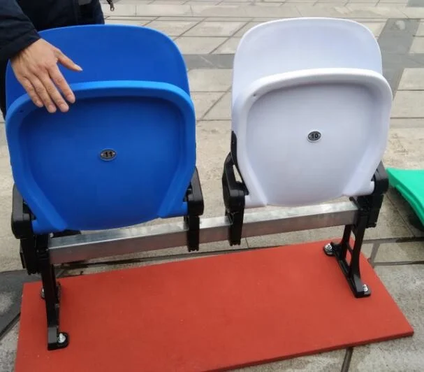 sport HDPE riser mounted  folding chair tip-up stadium seat