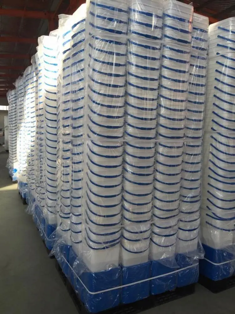 20 L square plastic pail 5 gal bucket for paint and engine oil