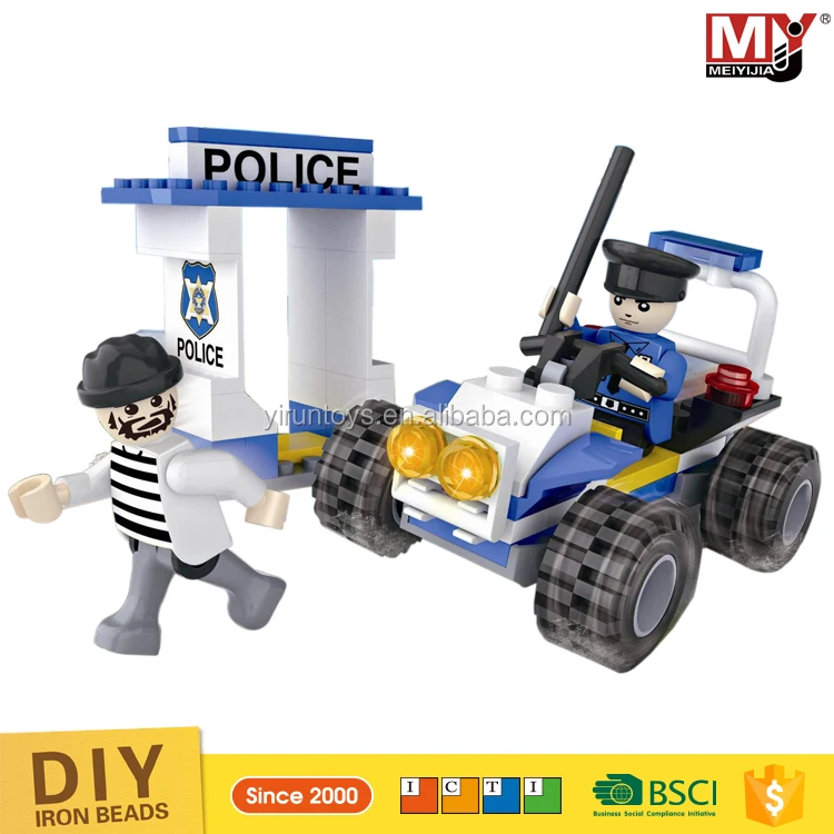 JM032402 новый продукт для детей City Полиция серии Building Block кирпичи