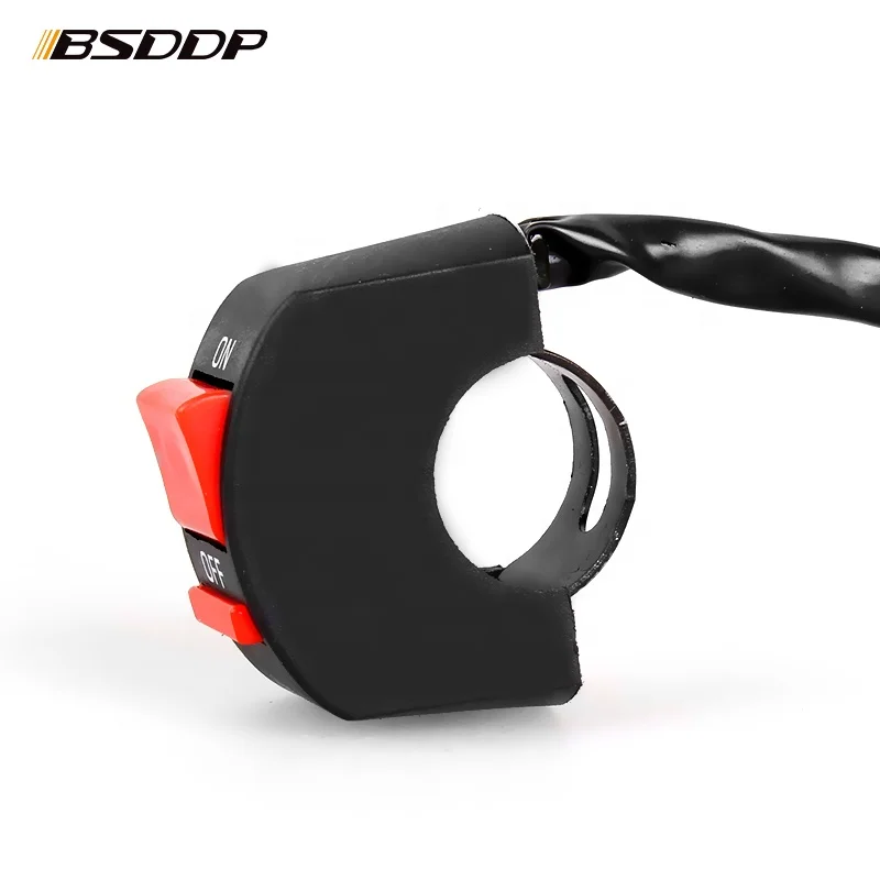 Motorcycle switch mountain bike electric car faucet two-line  flameout  headlight modification