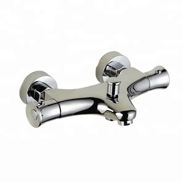 Chrome Bathroom Mixing Valve Thermostatic Bath And Shower Mixer For Bathtub Faucets Wall Thermostat
