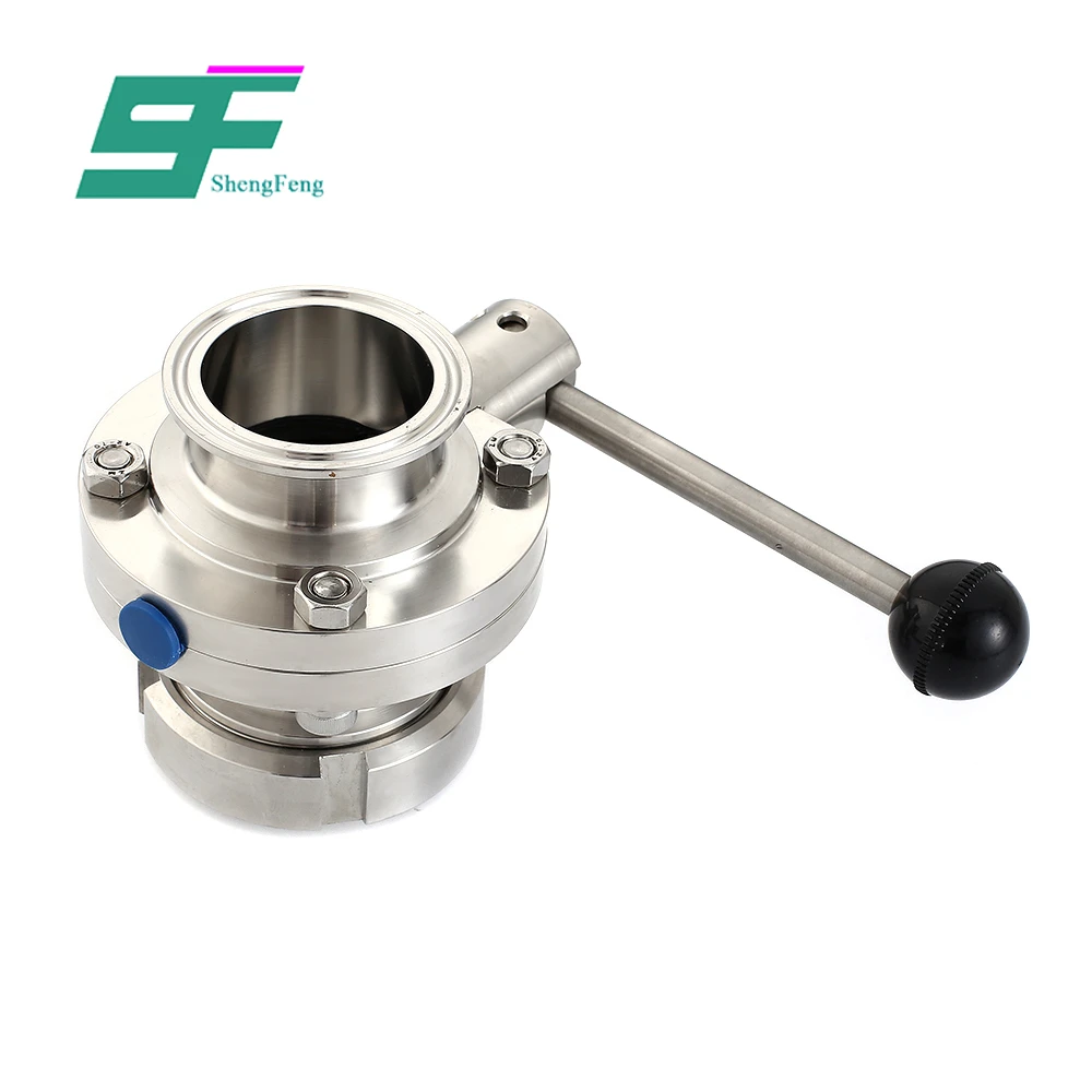 Factory wholesale professional design astm stainless steel motorized sanitary double flange low price butterfly valve