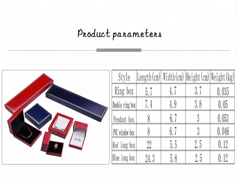 ZHIHUA Wholesale Leather Necklace Packaging Custom Logo Gift Box Blue Pendant Case