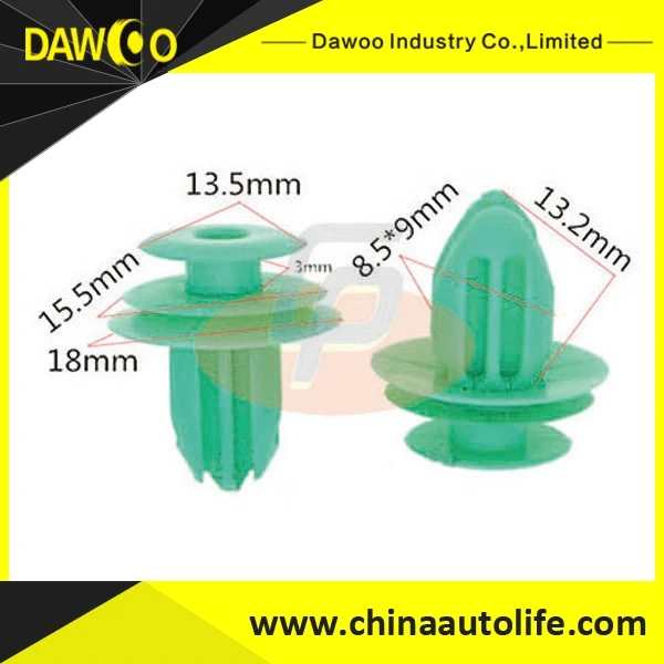 Автомобиль POM Клипы Авто Обшивка Двери Заклепки Бампер Застежка Фиксатор Fender Клипы Универсальный Зеленый