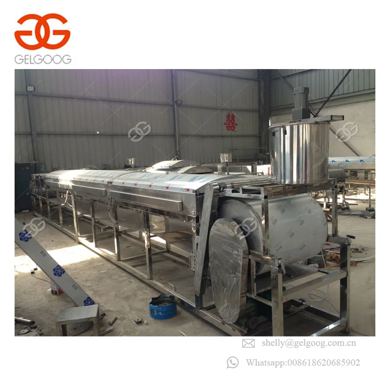 Industrial Pasta Sweet Potato Starch Sheet Liangpi Jelly Bean Maker Steamer Round Cold Noodle Making Machine