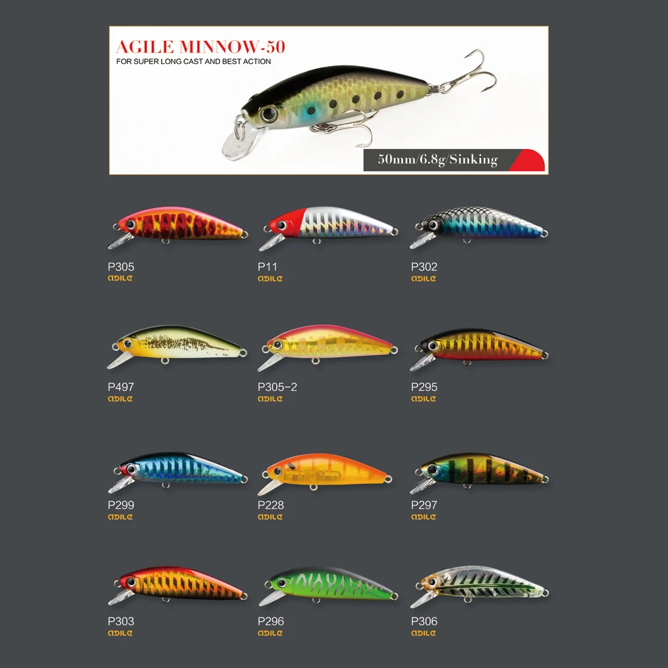 
High quality sinking minnow fishing lure bass Lures hard crank bait for bass brout salmon fit saltwater freshwater 