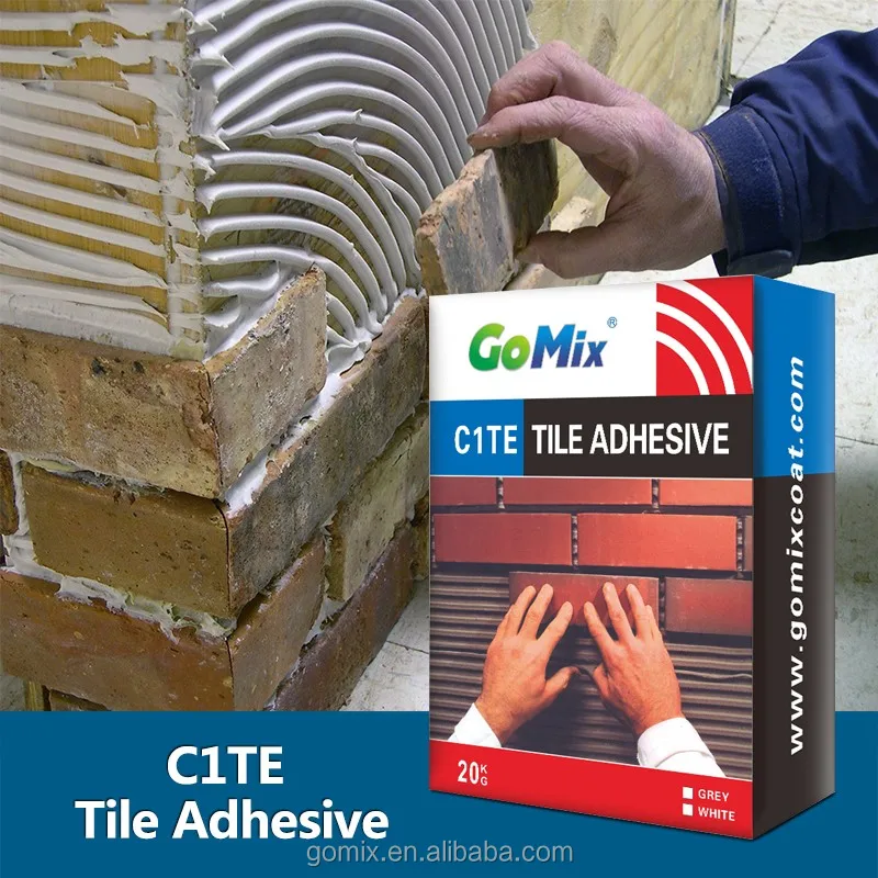 Multi Purpose Cememtitious 20KG Grey and White C1TE Powder Ceramic Tile Adhesive