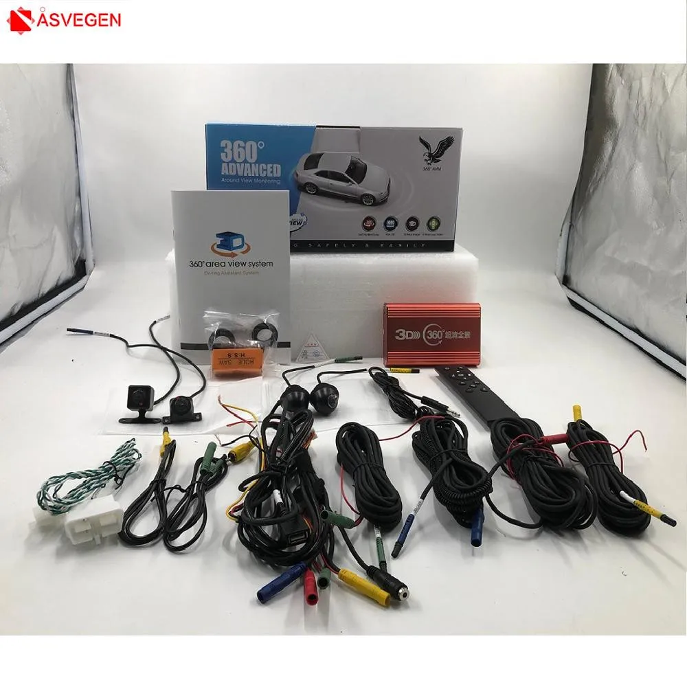 wholesale Track 3D Bird View Panorama System Camera Review System 360 Degree Camera Bird View Angle for Toyota Landcruiser/Prado