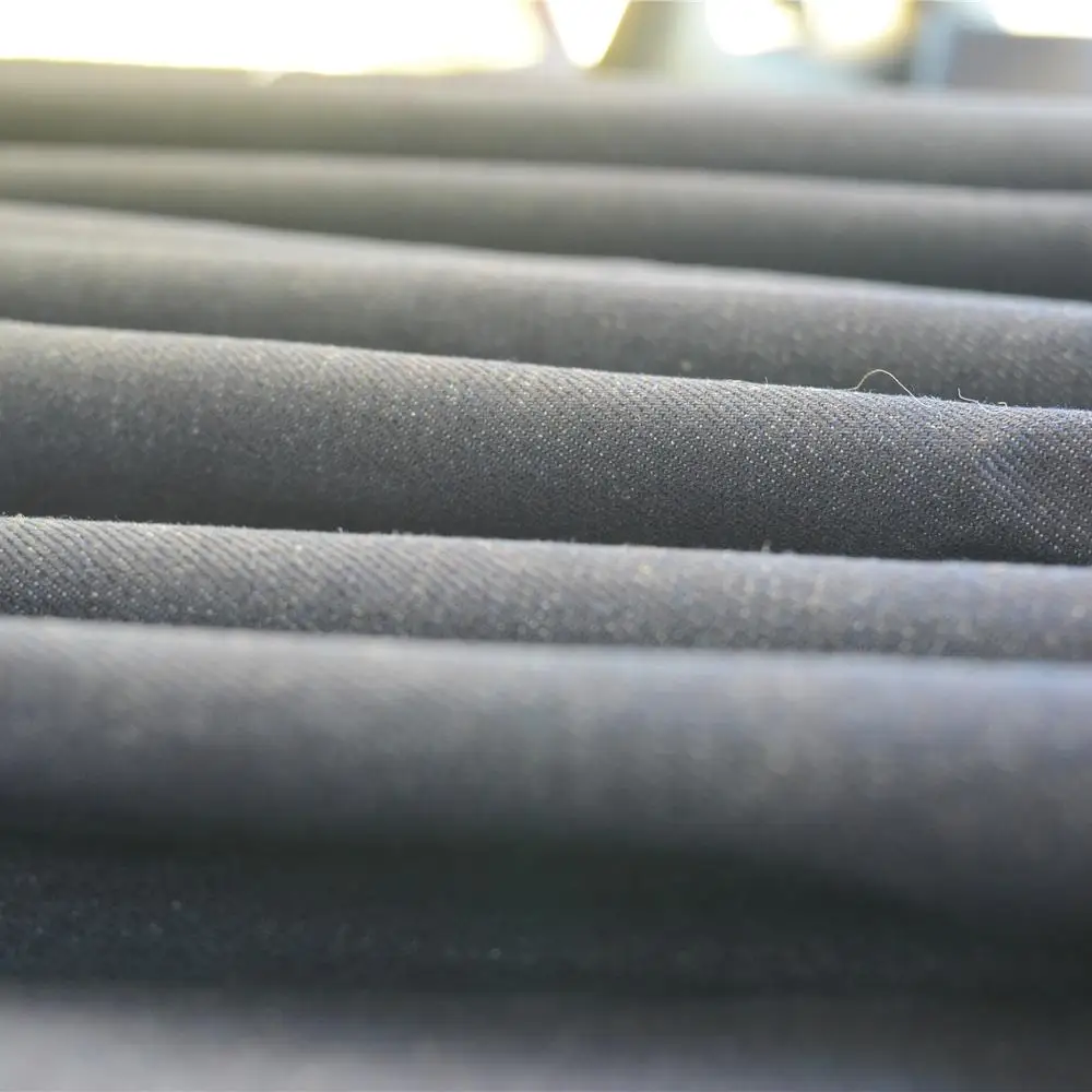 100%polyester antistatic denim jeans fabric