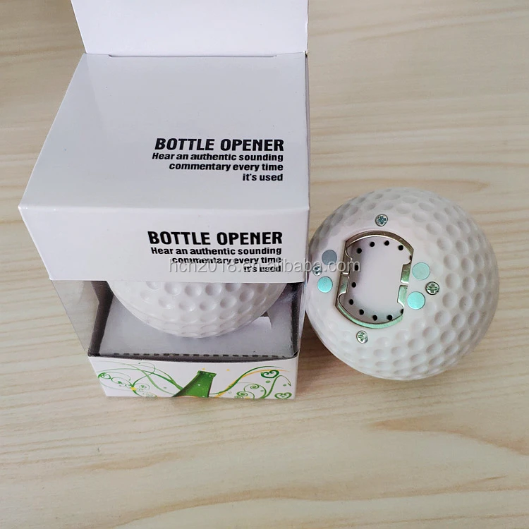 Popular printing logo golf wine Music bottle opener