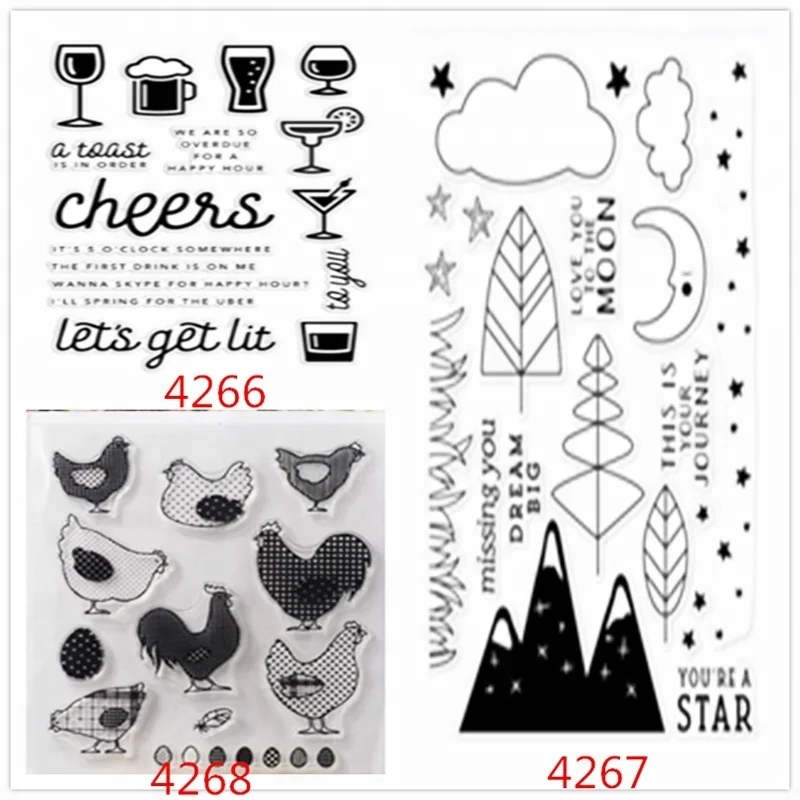 Clear Rubber Stamps Wholesale for School Supplies