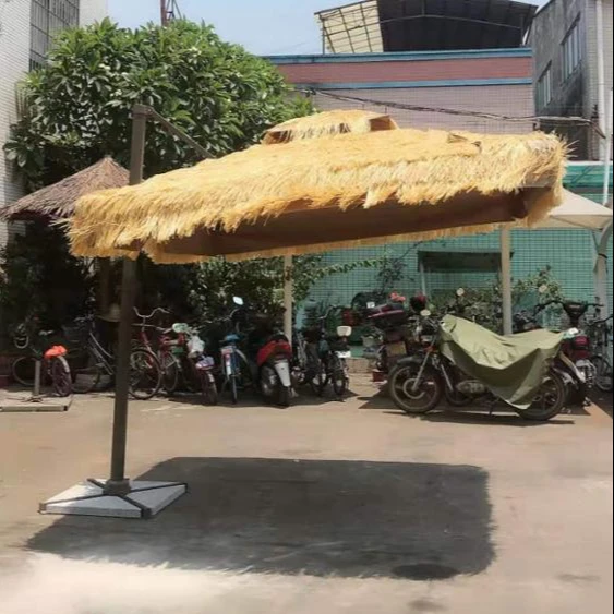 
best- selling outdoor straw roman umbrella thatch beach umbrella 