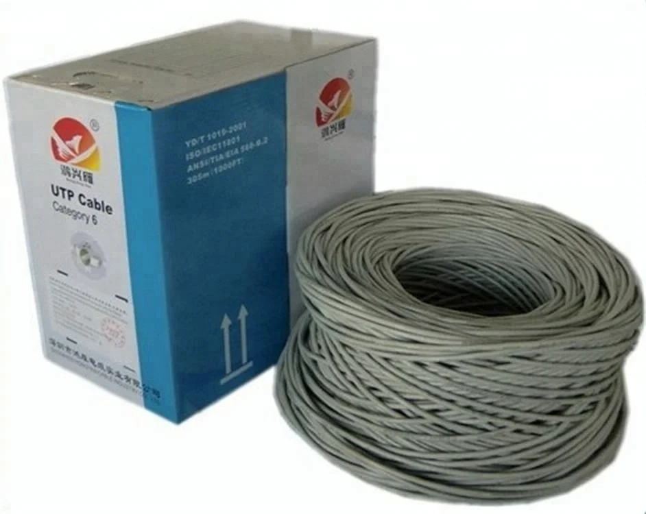 
 Сетевой кабель Cat5e, неэкранированный провод стандарта AWG для связи, пара кабелей CCA  