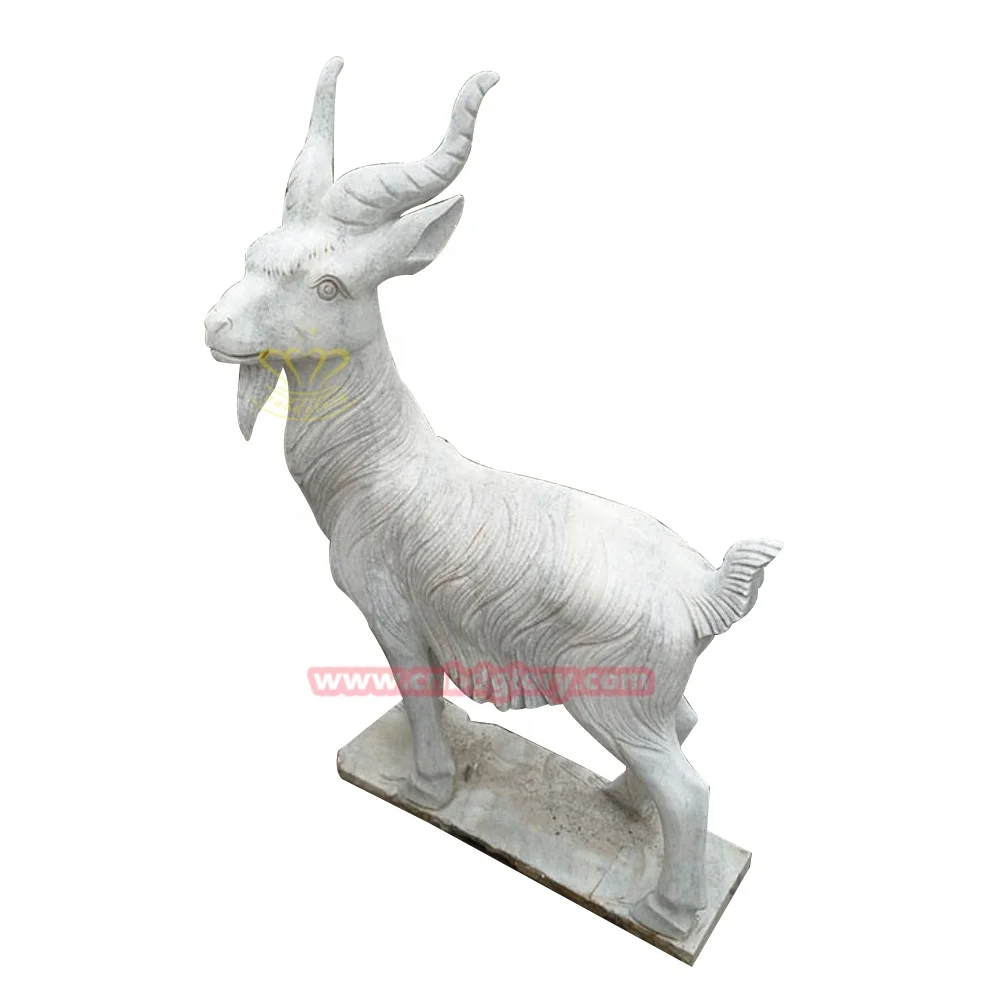 Farm Garden Street Landscape Design stone art animal sculpture decoration High Quality Granite Goat Statue