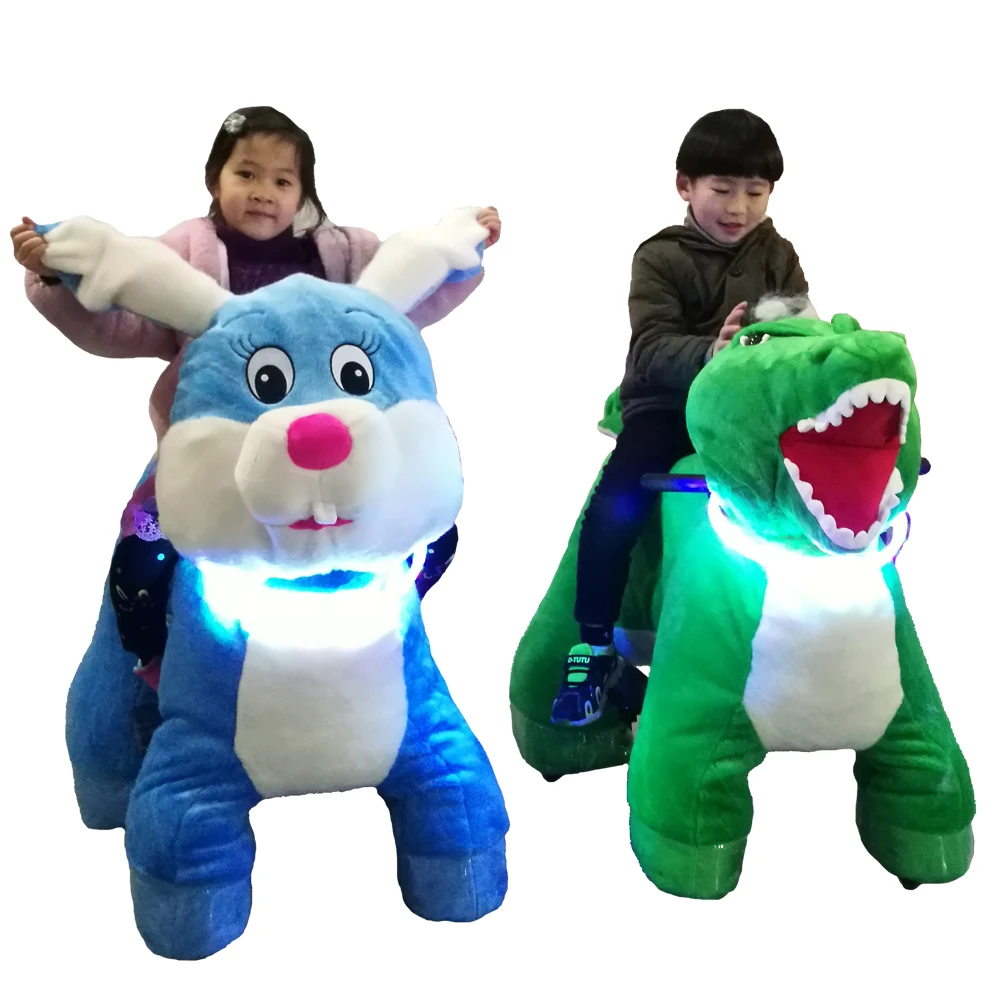 LULU kids ride on toy electric animal scooters with pedal