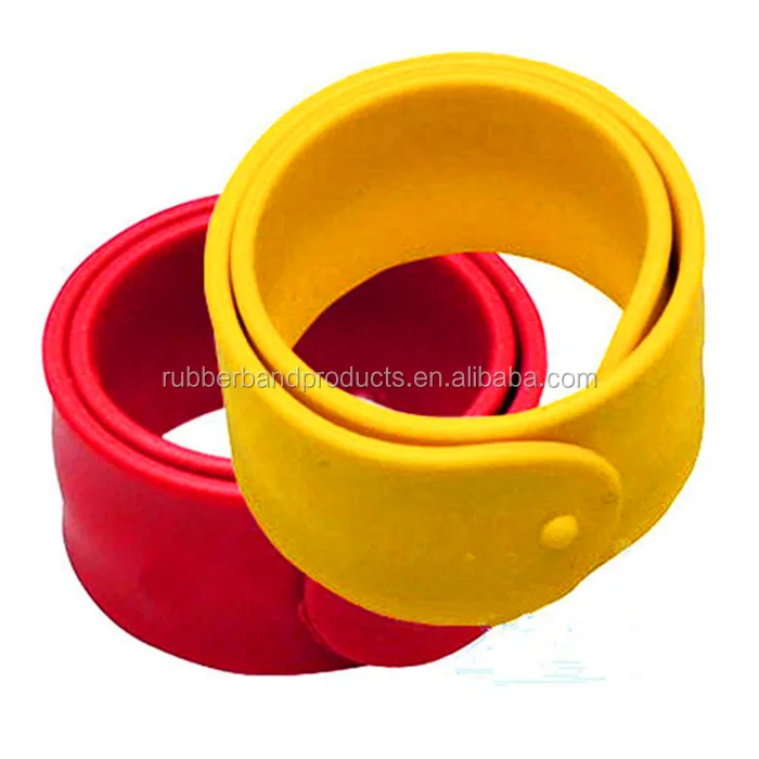 Cheap Custom Blank Silicone Slap Bracelet , Silicone Wristband With Customer Logo