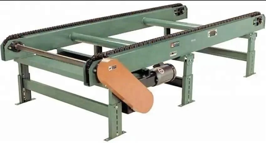 Customized size computer assembly line chain pallet turntable conveyor