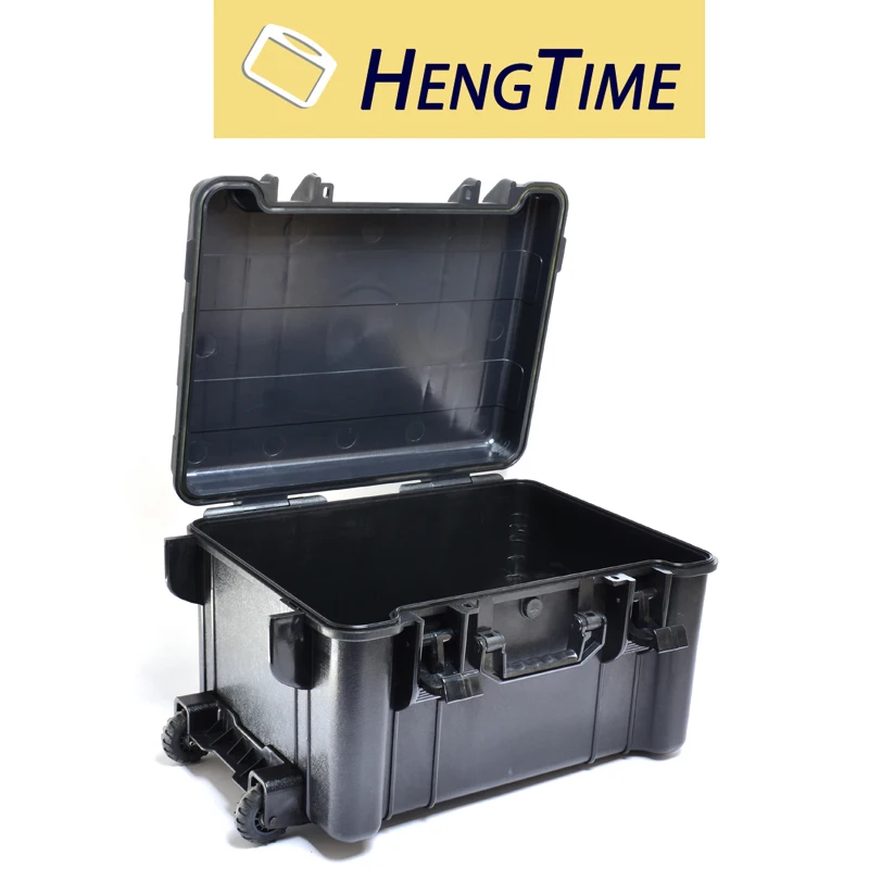 Hengtime OEM service portable ABS plastic large trolley tool case on wheels with foam