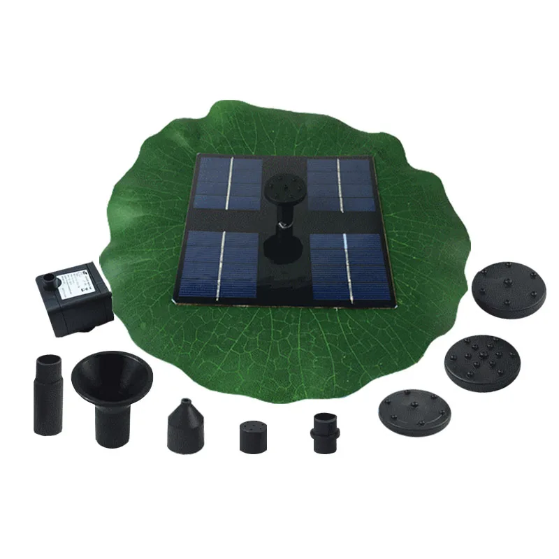 
Lotus Leaf Solar Power Fountain Close To Nature solar floating fountain with Lotus leaf for garden decorate 