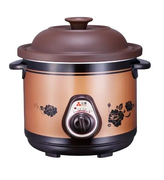 Natural Purple Clay Electric Casserole Slow Cooker