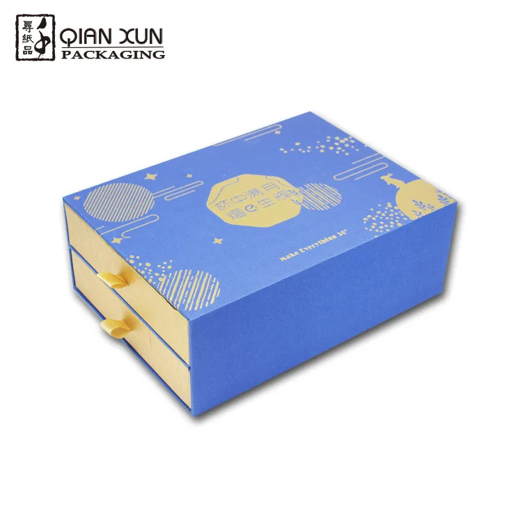 
High-end Luxury Double-deck Drawer Gift sieradendoos Box with Ribbon Hot Stamping Embossing High-end Luxury Double-deck Drawer Gift sieradendoos Box with Ribbon Hot Stamping Embossing
