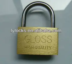 brass color made in china blister card packing 40mm cheap padlock (stock)