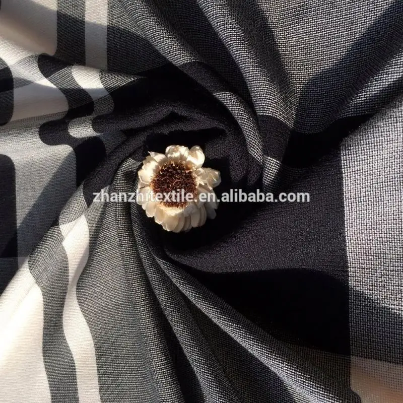 
the latest fashion woman shirt and skirt viscose cotton blend plaid fabrics 