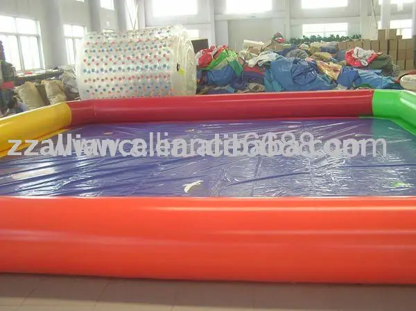 Inflatable wading pool for water games, colorful inflatable water pool, inflatable swimming pool for sale