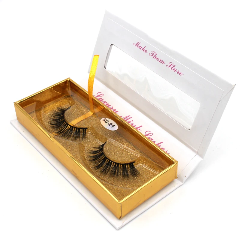 
Hot selling custom packaging mink 3d lashes eyelashes package box with low price 