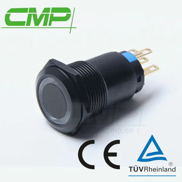/сс топ качество 12v привело вандалозащищенная черный выключатель кнопки