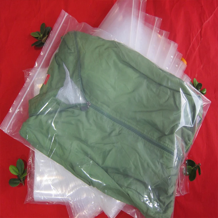 POLYSMARTS Mailing Usage Clear Printed Zipper Bag For Cosmetic, 2018 Alibaba Supplier Custom Poly Bag