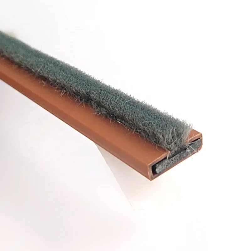 Fire Stopping Products Rigid PVC cover Intumescent Fire Resistant Door Seals Weather Strip with Adhesive tape