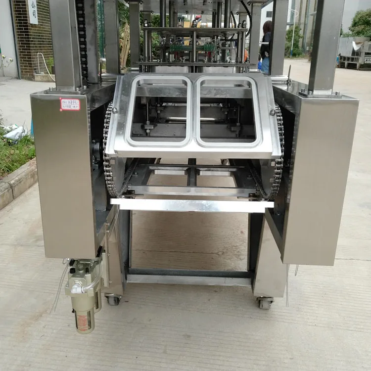 roll film factory fast food, preserved egg,small cake,cherry tomato tray sealer machine