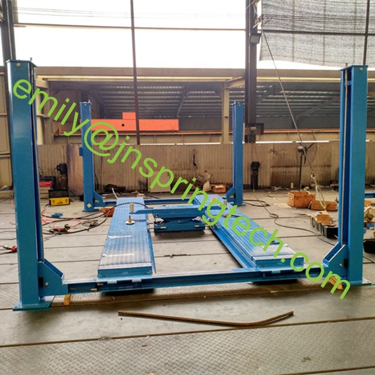 CE approved 3.5T 4 post scissor car lift for wheel alignment