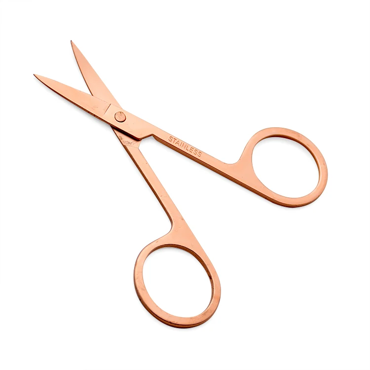 
High Quality stainless Steel Beauty Rosr Gold Nail Scissors 