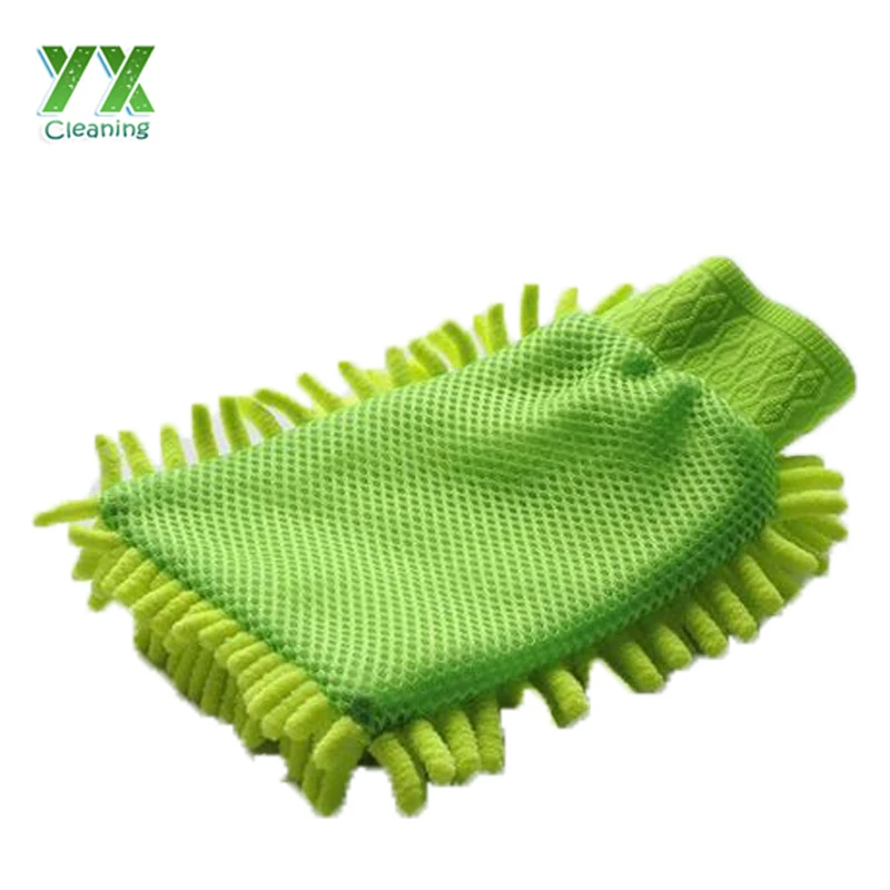 2IN1 Chenille Mircofiber Wash Mitt Car Washing Mitts